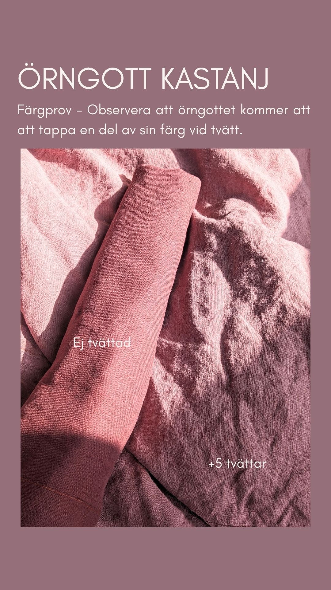 SAMPLE - Örngott Kastanj