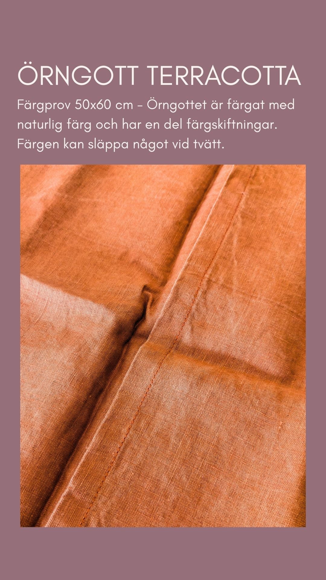 SAMPLE - Örngott Terracotta