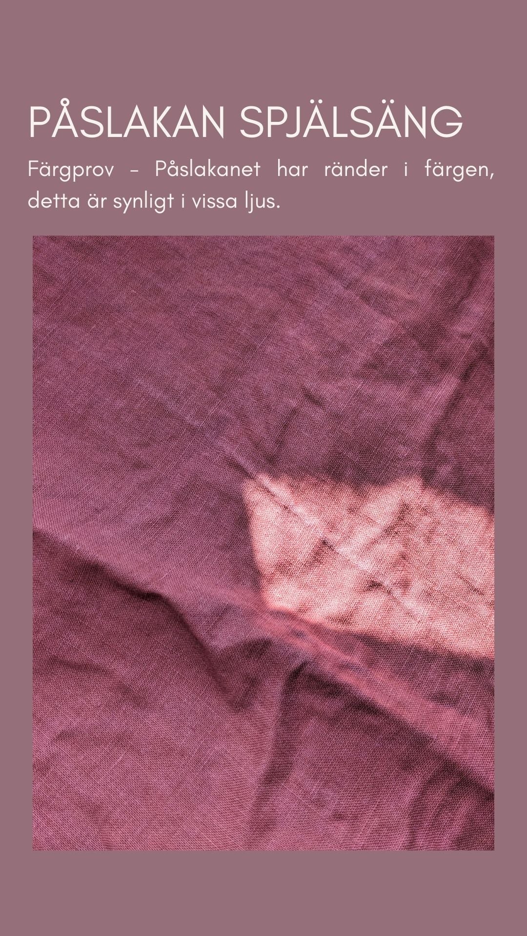 SAMPLE - Påslakan spjälsäng Kastanj 130x110 cm