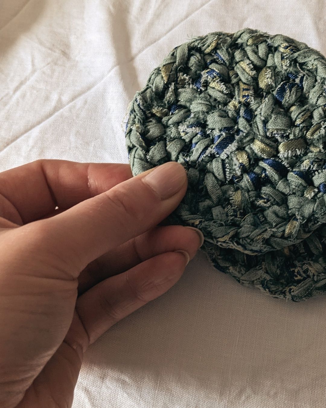 Zero Waste Glasunderlägg Mint 4-pack