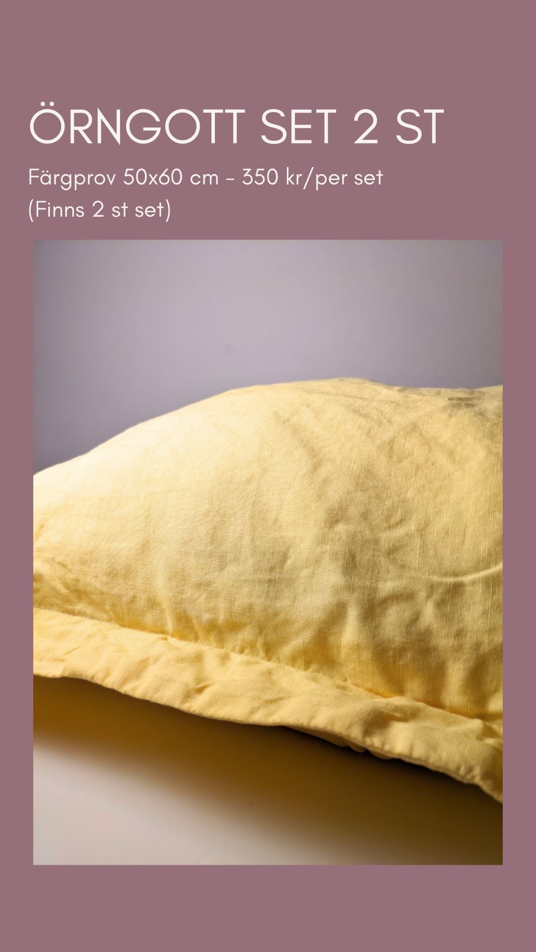 SAMPLE - Örngott Gullviva 2 st